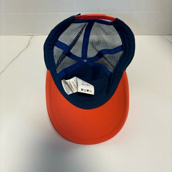 Patagonia Snapback Fitz Roy Bison Mesh Trucker Hat Spring Pink & Blue Unisex - Picture 9 of 9